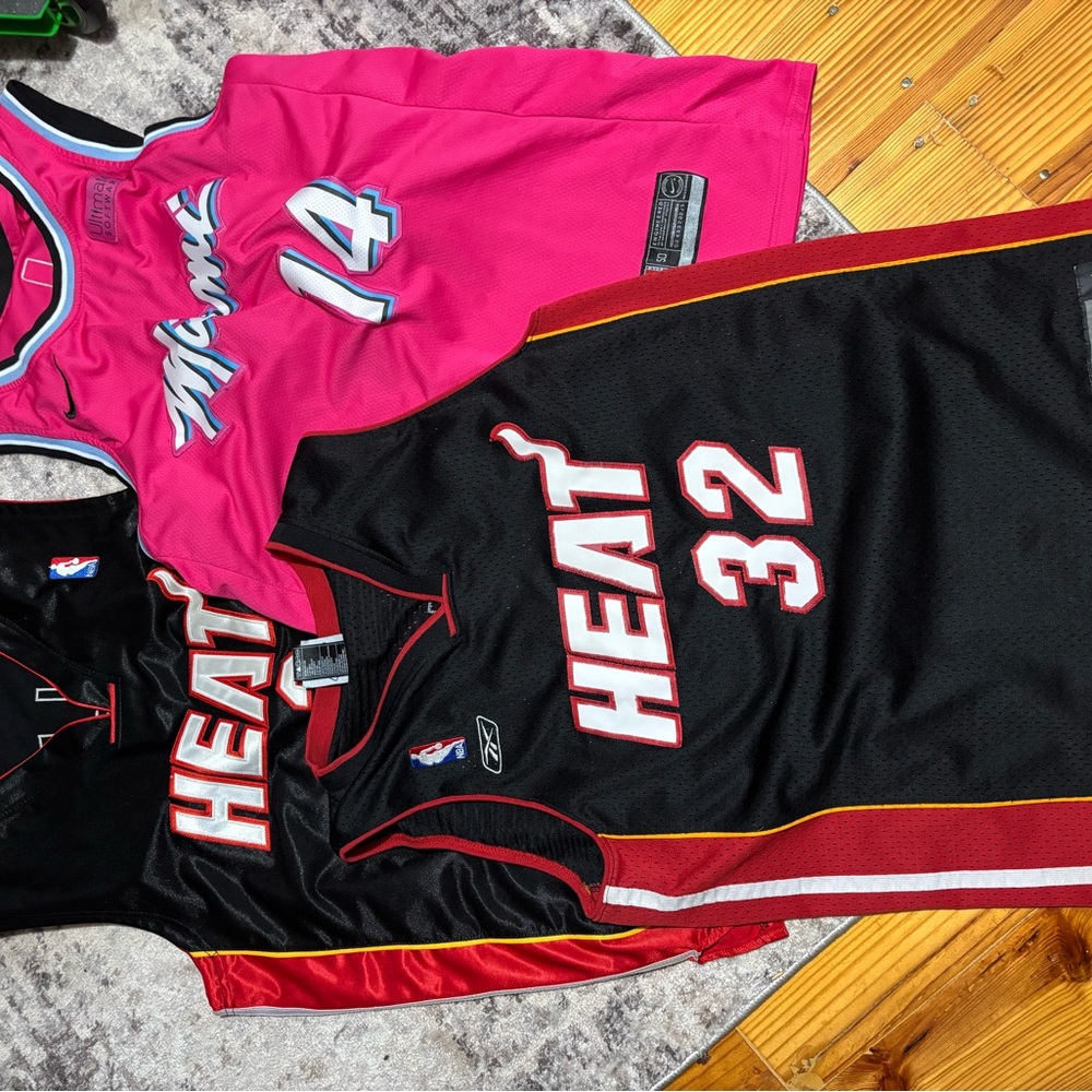 Miami Heat Basketball Jerseys - Pink and Black